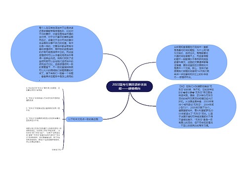 2022国考行测言语秒杀技能——感情倾向