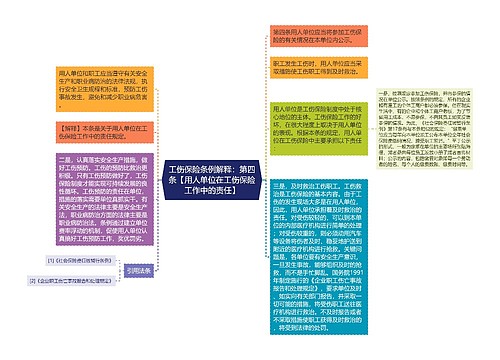 工伤保险条例解释:第四条【用人单位在工伤保险工作中的责任】 工伤保险条例解释:第四条【用人单位在工伤保险工作中的责任】
