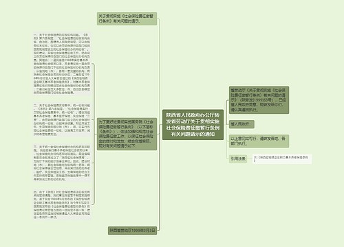 陕西省人民政府办公厅转发省劳动厅关于贯彻实施社会保险费征缴暂行条例有关问题请示的通知 陕西省人民政府办公厅转发省劳动厅关于贯彻实施社会保险费征缴暂行条例有关问题请示的通知