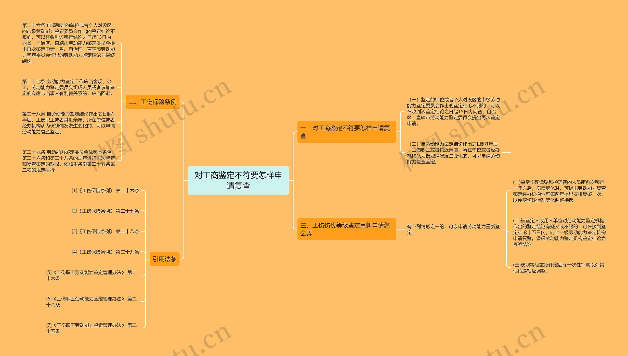 对工商鉴定不符要怎样申请复查思维导图