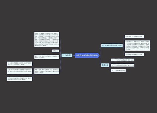 节假日加班规定是怎样的