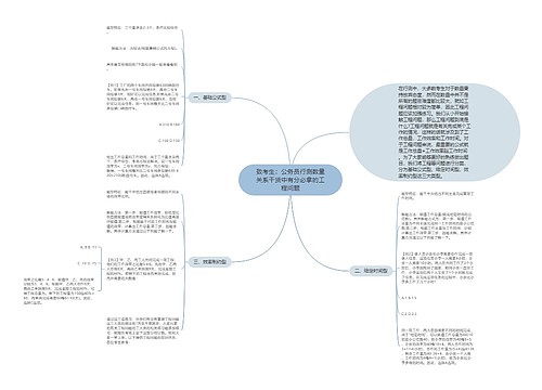 致考生：公务员行测数量关系干货中有分必拿的工程问题