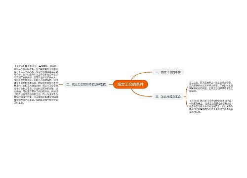 成立工会的条件