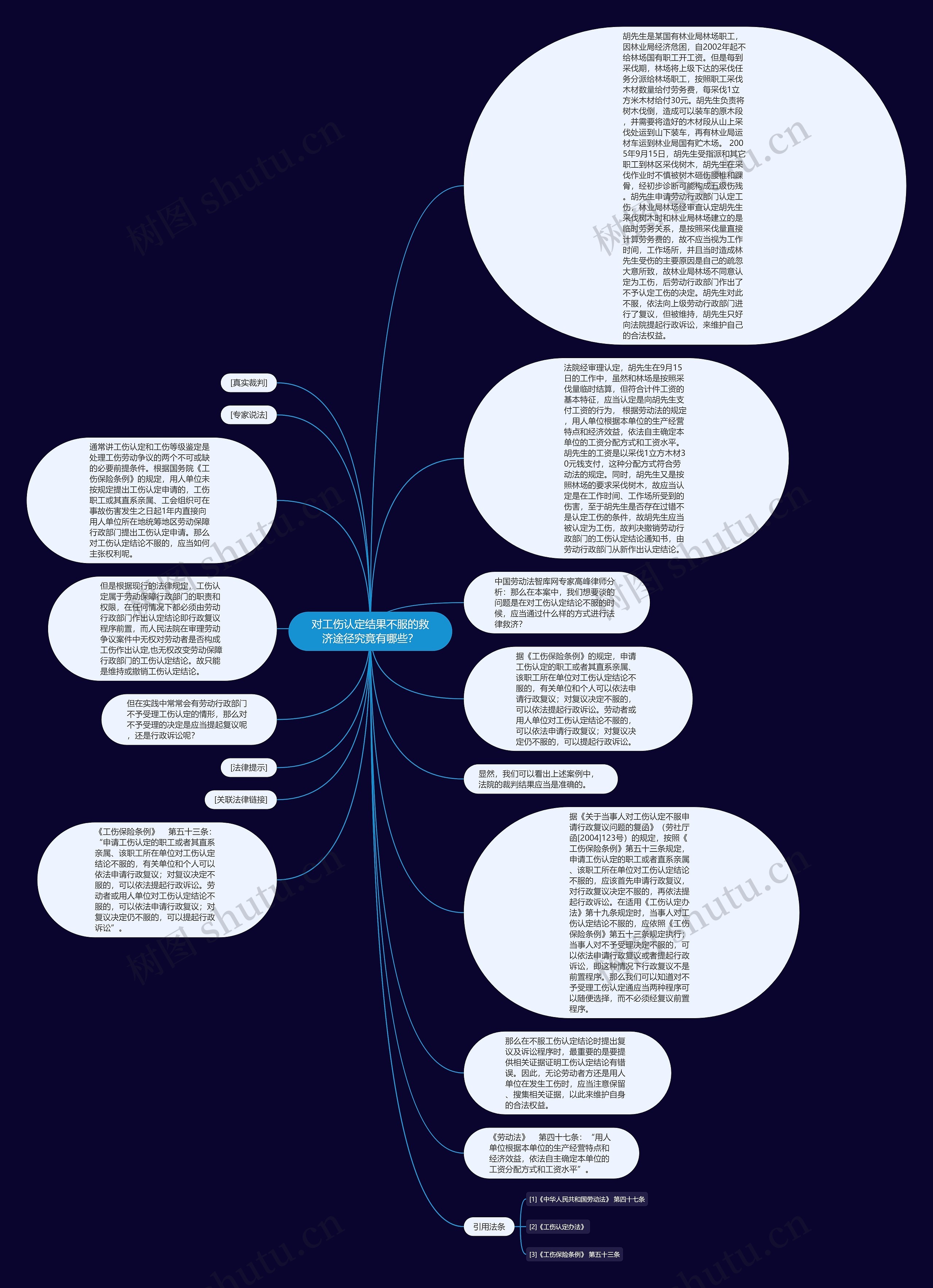 对工伤认定结果不服的救济途径究竟有哪些？思维导图