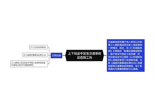 上下班途中发生交通事故是否算工伤