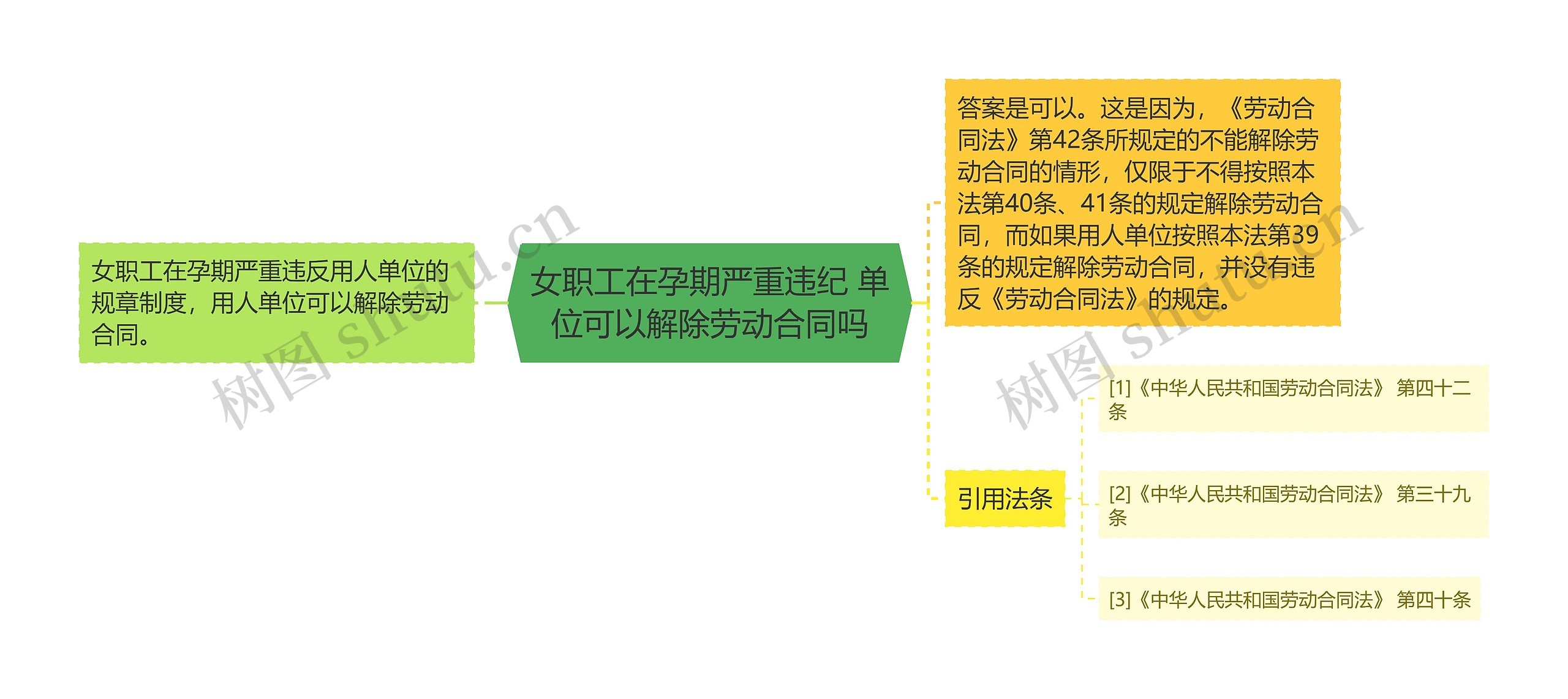 女职工在孕期严重违纪 单位可以解除劳动合同吗思维导图