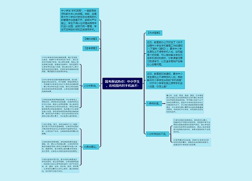 国考面试热点：中小学生，在校园内对手机说不-