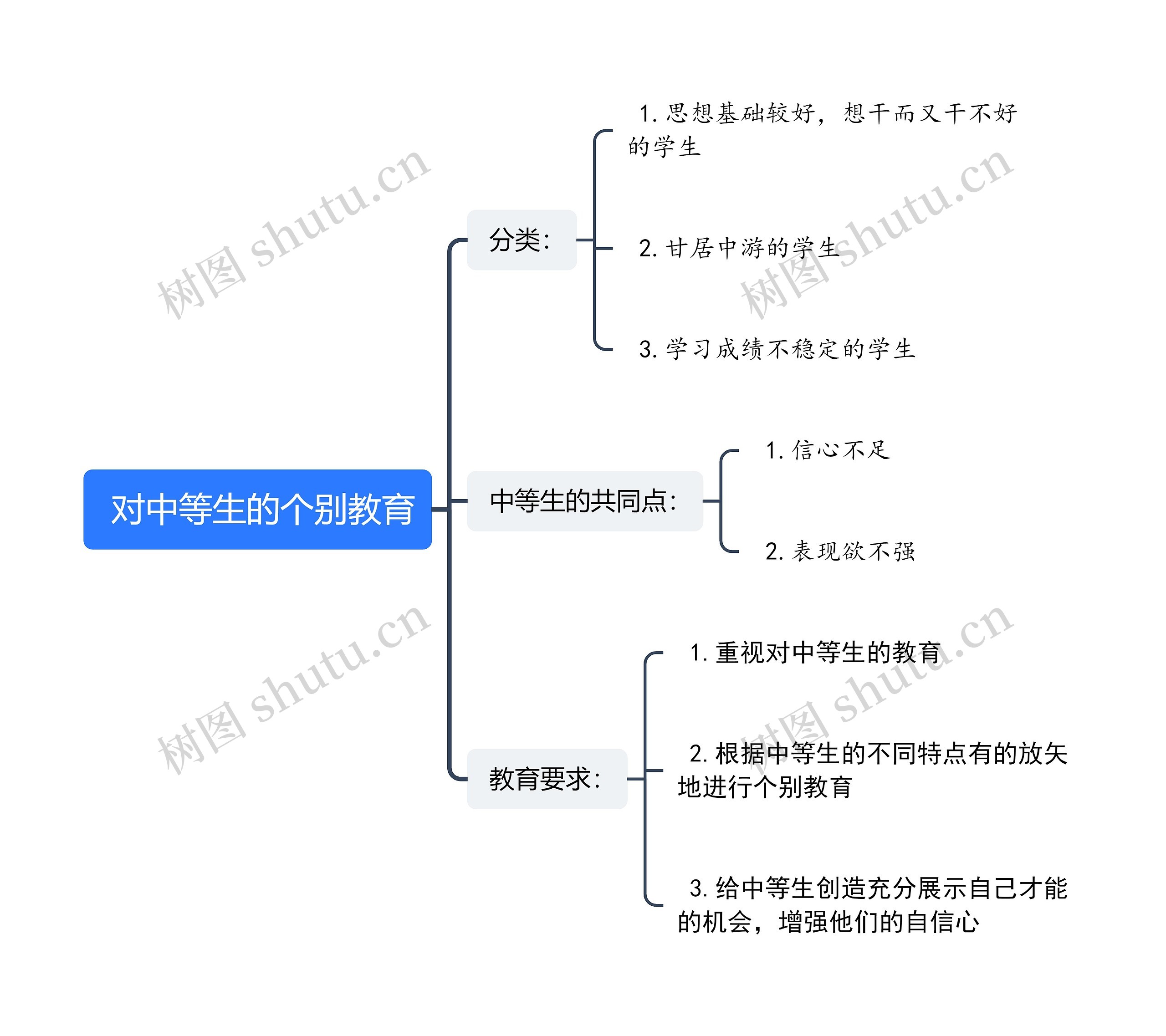  对中等生的个别教育