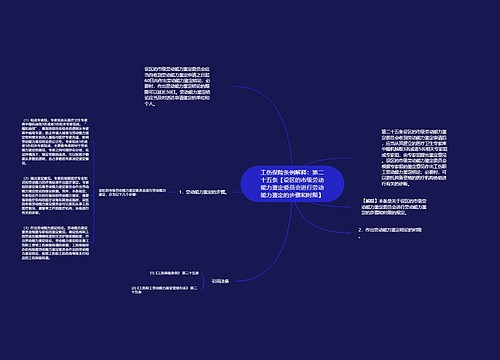 工伤保险条例解释：第二十五条【设区的市级劳动能力鉴定委员会进行劳动能力鉴定的步骤和时限】