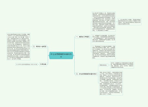 护士试用期离职申请书范文