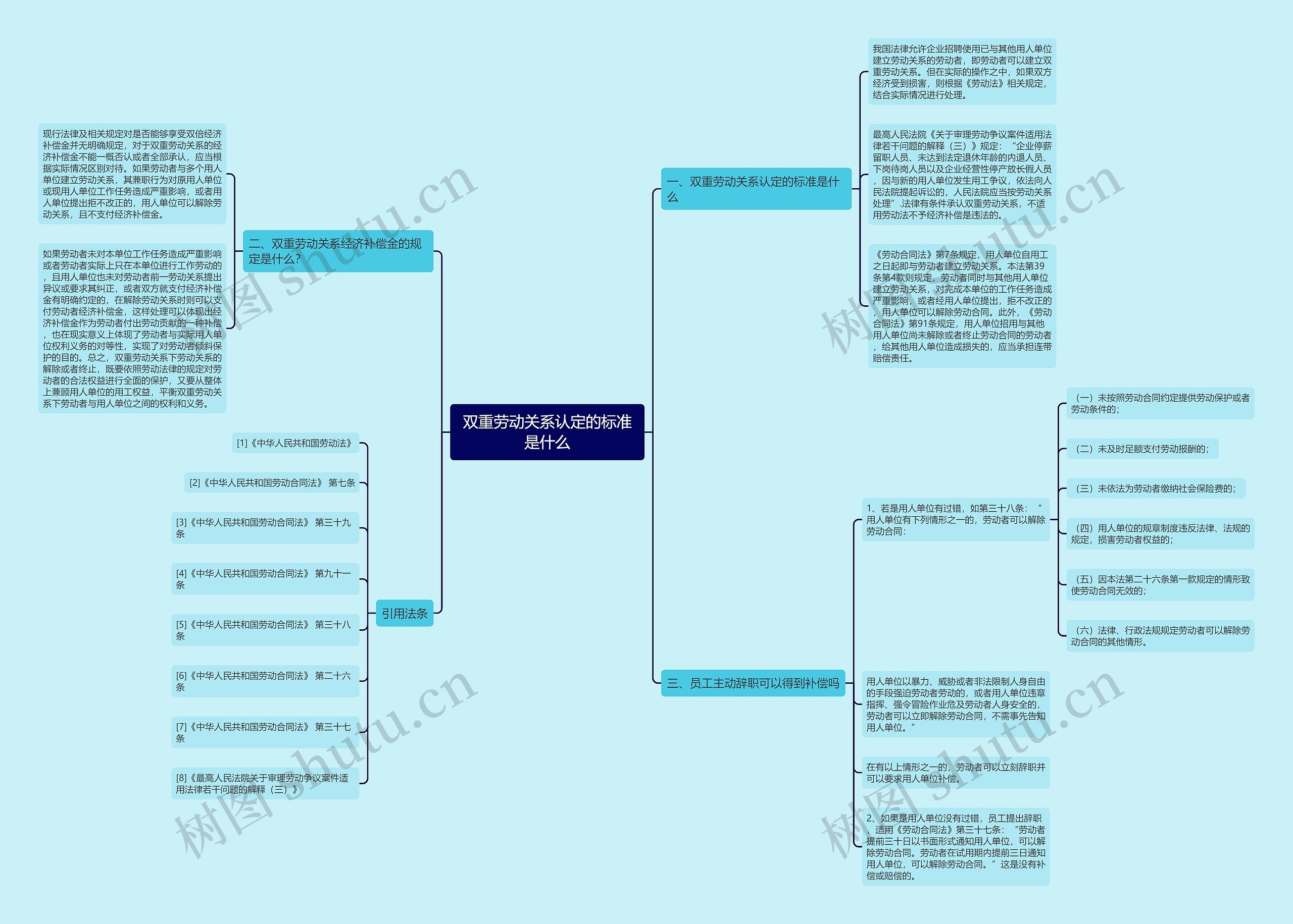 双重劳动关系认定的标准是什么思维导图