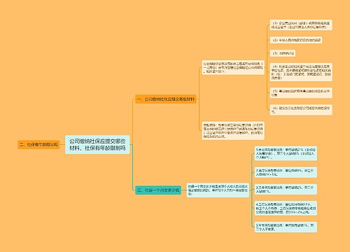 公司缴纳社保应提交哪些材料，社保有年龄限制吗