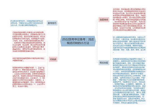 2022国考申论备考：浅述概括归纳的小方法