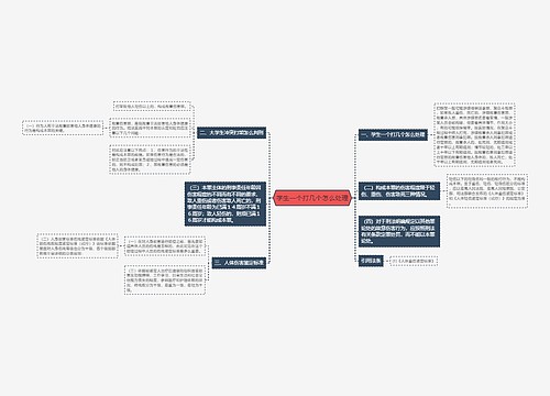 学生一个打几个怎么处理
