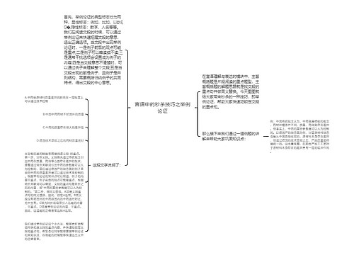 言语中的秒杀技巧之举例论证