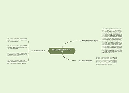 肢体残疾低保申请书怎么写