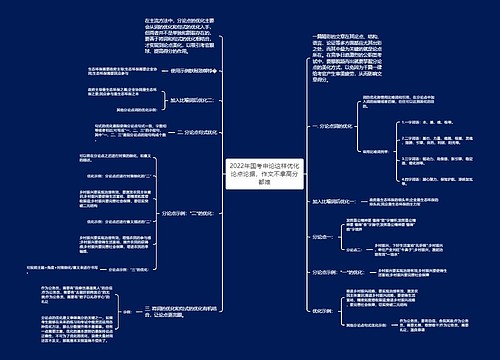 2022年国考申论这样优化论点论据，作文不拿高分都难