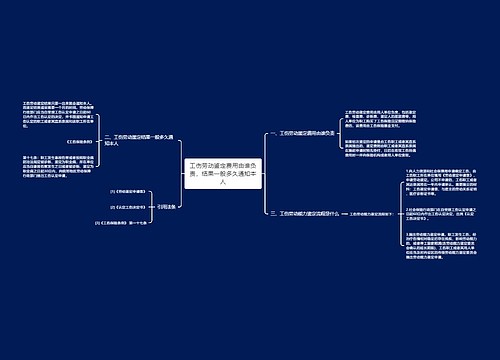 工伤劳动鉴定费用由谁负责，结果一般多久通知本人