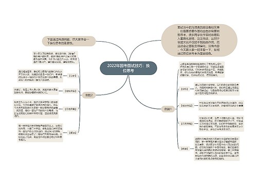 2022年国考面试技巧：换位思考