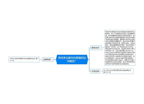 劳动争议案件的管辖权如何确定？