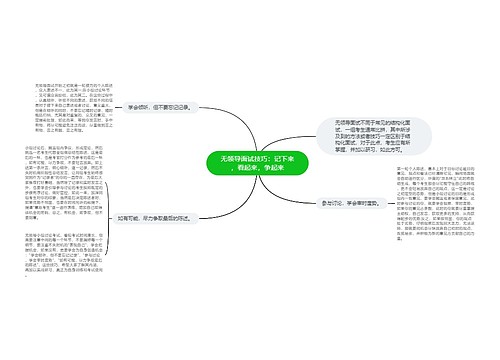 无领导面试技巧：记下来，看起来，争起来