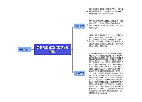 劳务派遣员工的工资发放问题