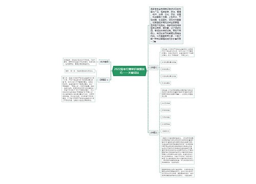 2022国考行测常识做题技巧——关键词法