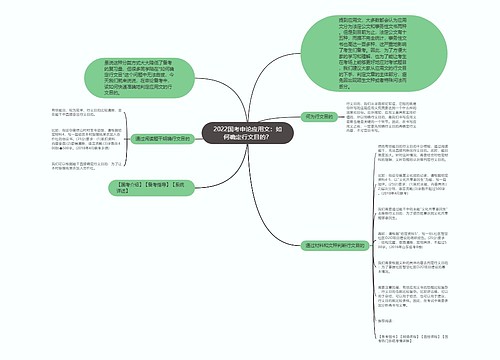 2022国考申论应用文：如何确定行文目的？