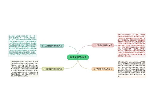 劳动关系的特征