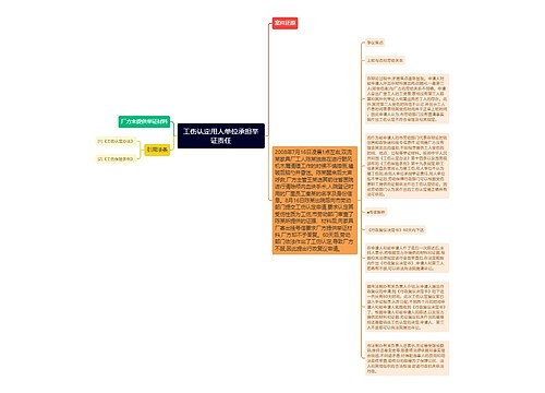 工伤认定用人单位承担举证责任