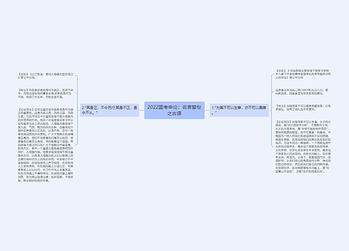 2022国考申论：名言警句之古语