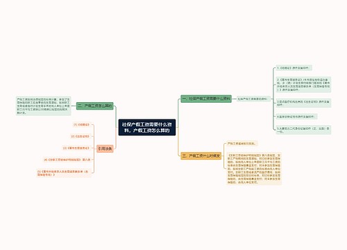 社保产假工资需要什么资料，产假工资怎么算的