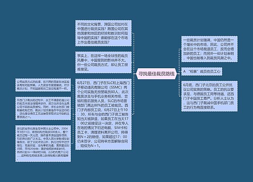 寻找最佳裁员路线