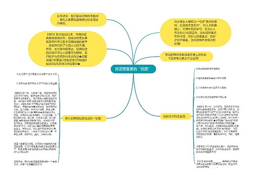 言语里重要的“但是”