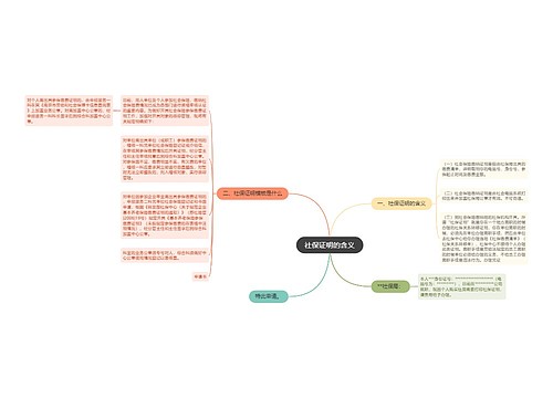 社保证明的含义