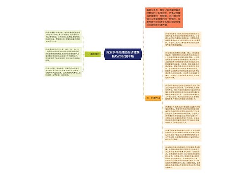 突发事件处理的面试答题技巧2022国考版