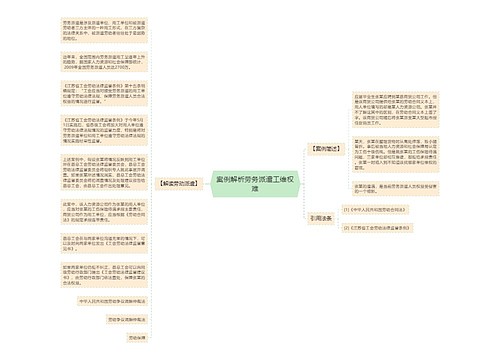 案例解析劳务派遣工维权难