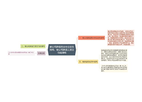 被公司辞退竞业协议还生效吗，被公司辞退工资立马结清吗