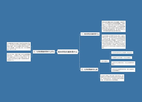 缴纳保险的基数是什么