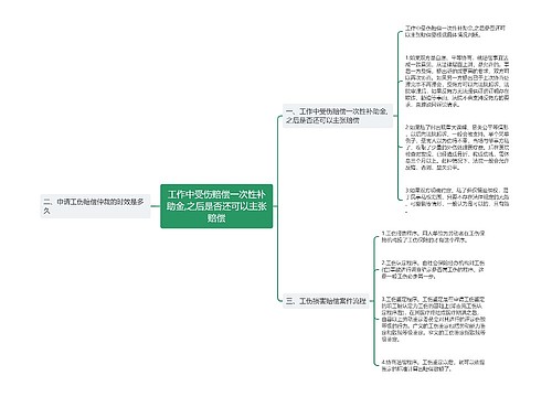 工作中受伤赔偿一次性补助金,之后是否还可以主张赔偿