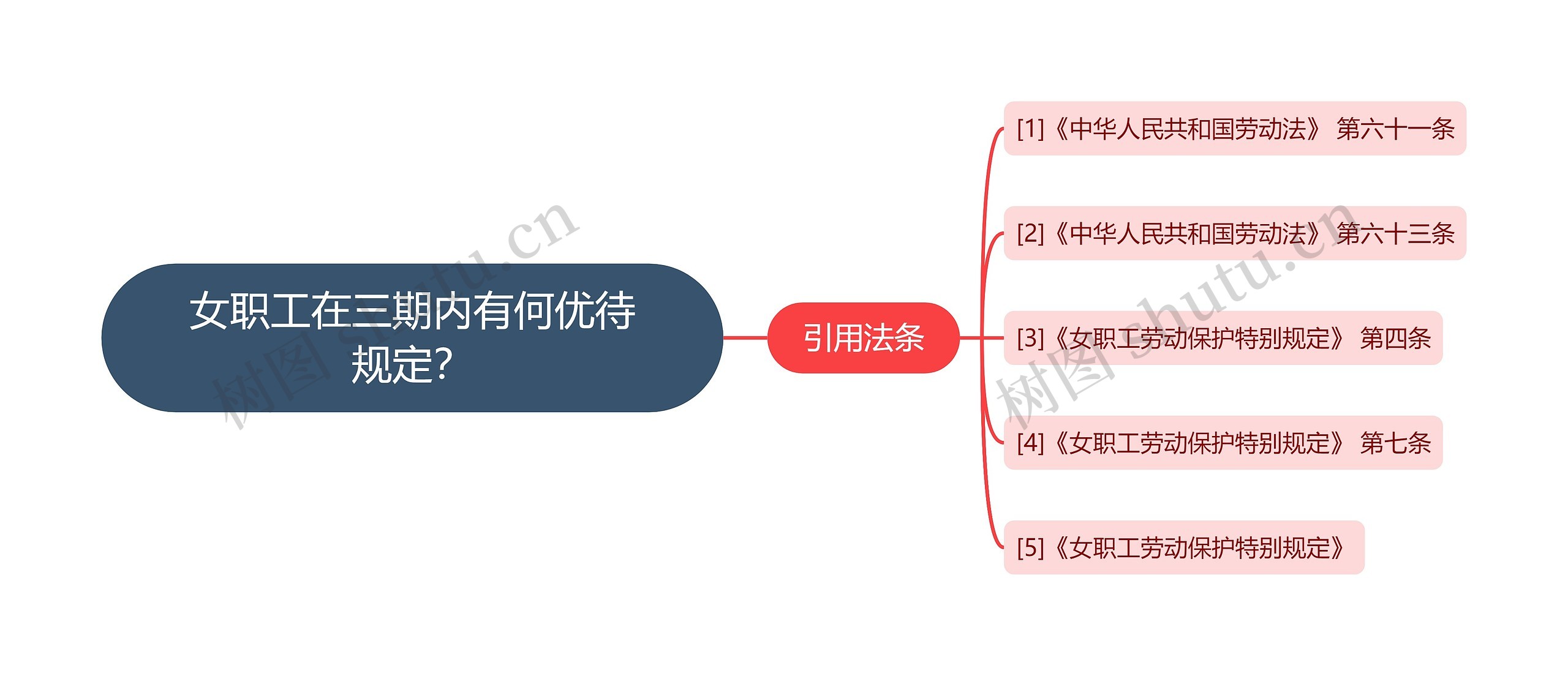 女职工在三期内有何优待规定？思维导图