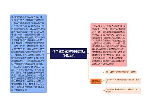 怀孕员工被辞可申请劳动仲裁维权