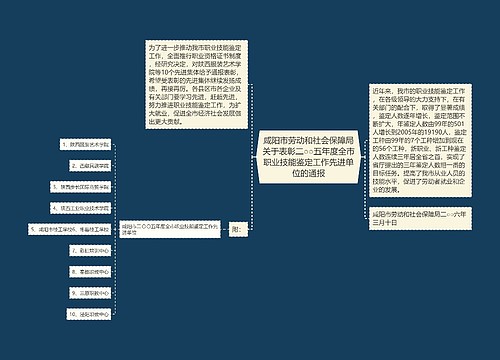 咸阳市劳动和社会保障局关于表彰二○○五年度全市职业技能鉴定工作先进单位的通报