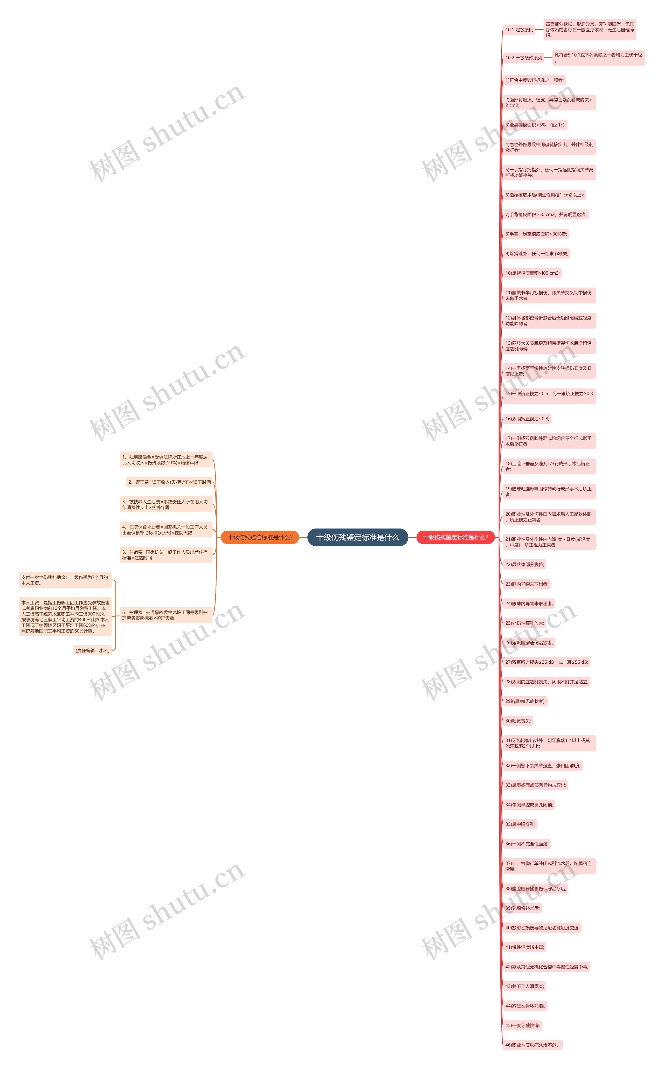 十级伤残鉴定标准是什么 十级伤残鉴定标准是什么