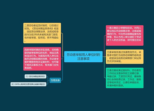 劳动者举报用人单位时的注意事项