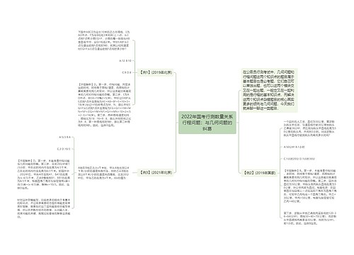 2022年国考行测数量关系行程问题：与几何问题的纠葛