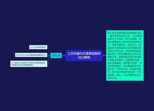 工伤待遇与交通事故赔偿可以兼得