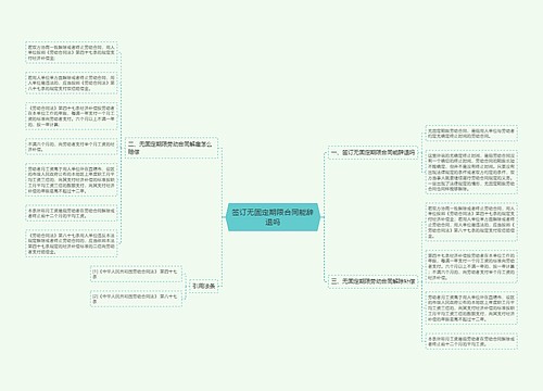 签订无固定期限合同能辞退吗