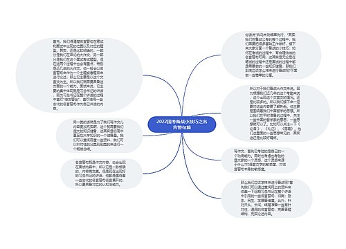 2022国考备战小技巧之名言警句篇