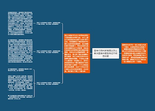 国考行测判断推理之怎么解决图推中题型特征不明显的题